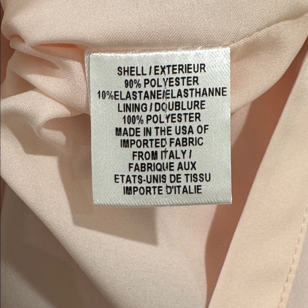 Milly Fernanda Pink Crepe Ruffle Sleeve Shift Dress, $380 Retail, Size 0 - Picture 6 of 6